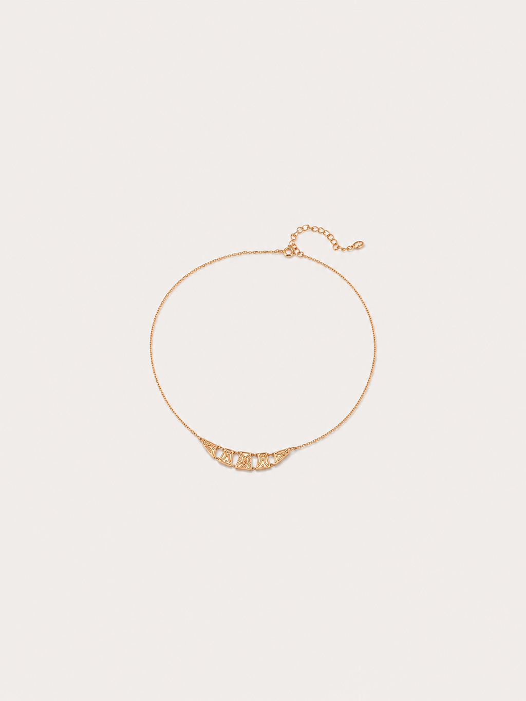 Etched Arc Necklace