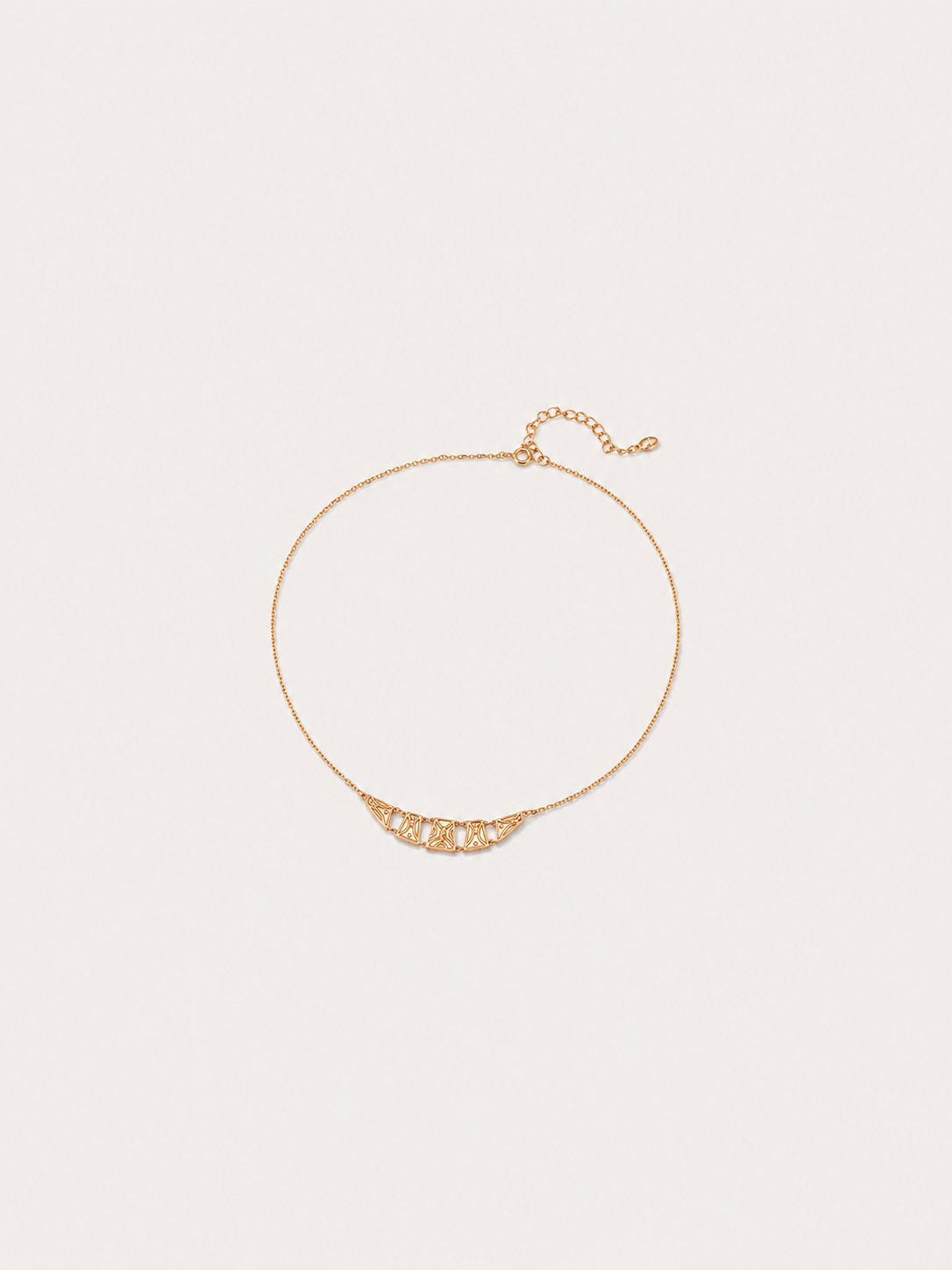 Etched Arc Necklace