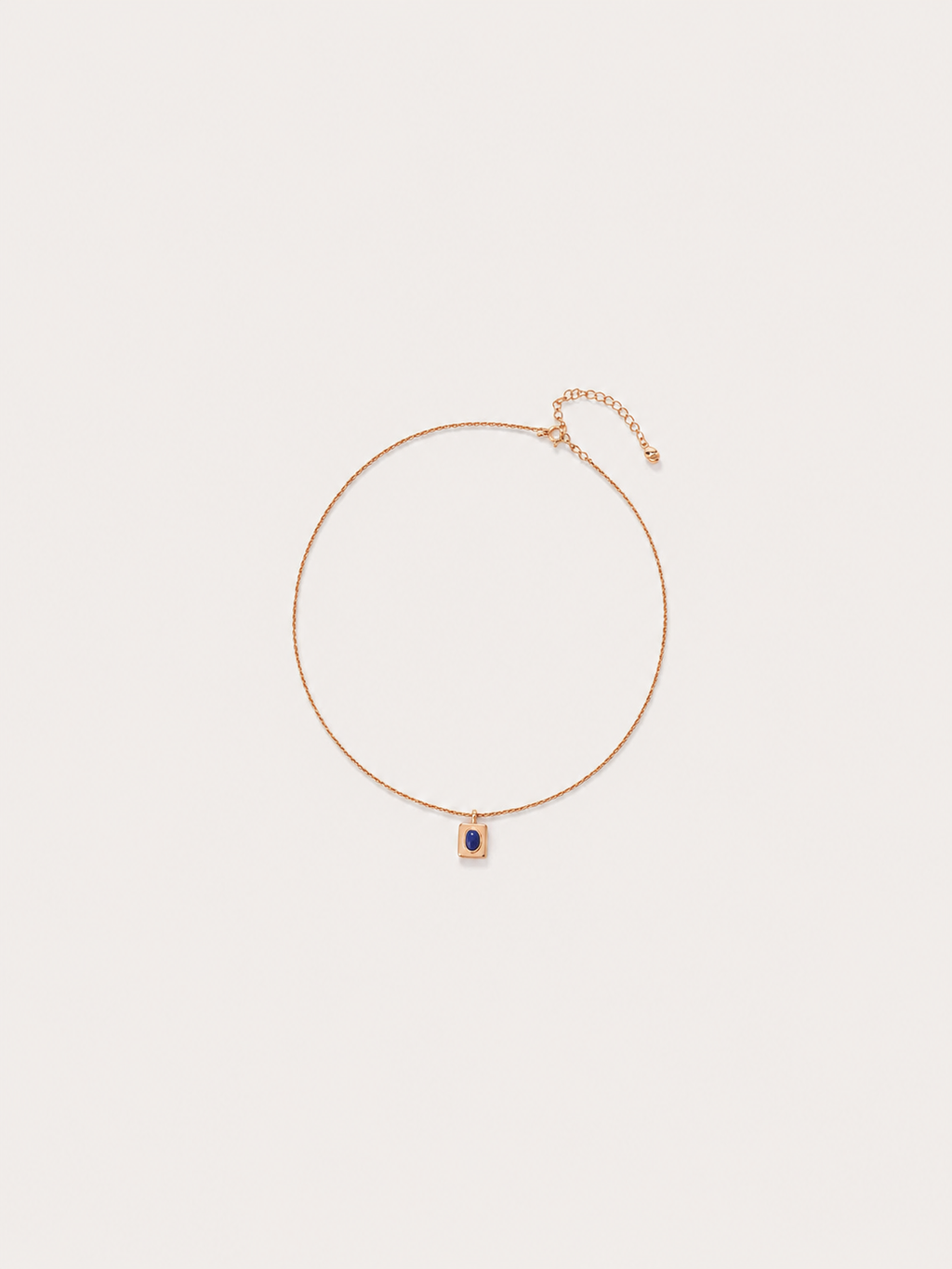 Azure Signet Pendant Necklace