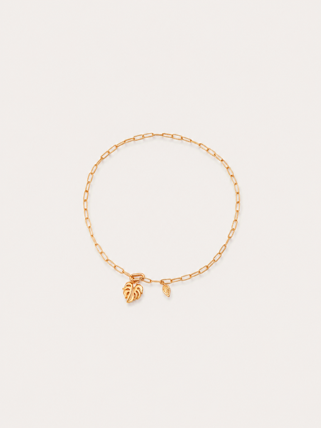 Monstera Charm Necklace