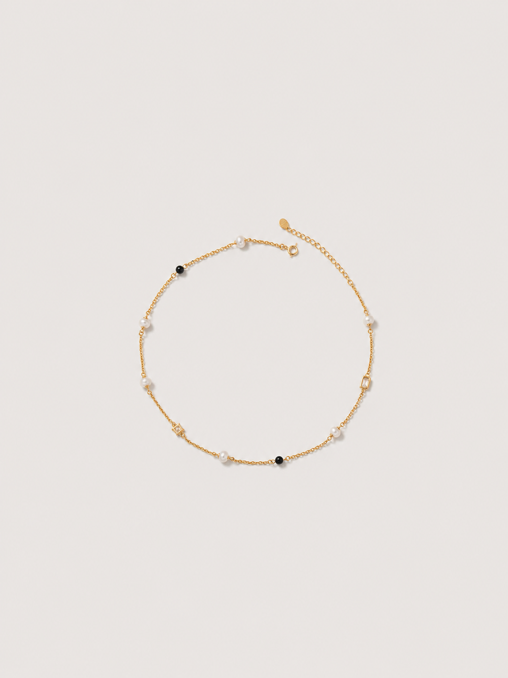 Pearl Noir Station Necklace