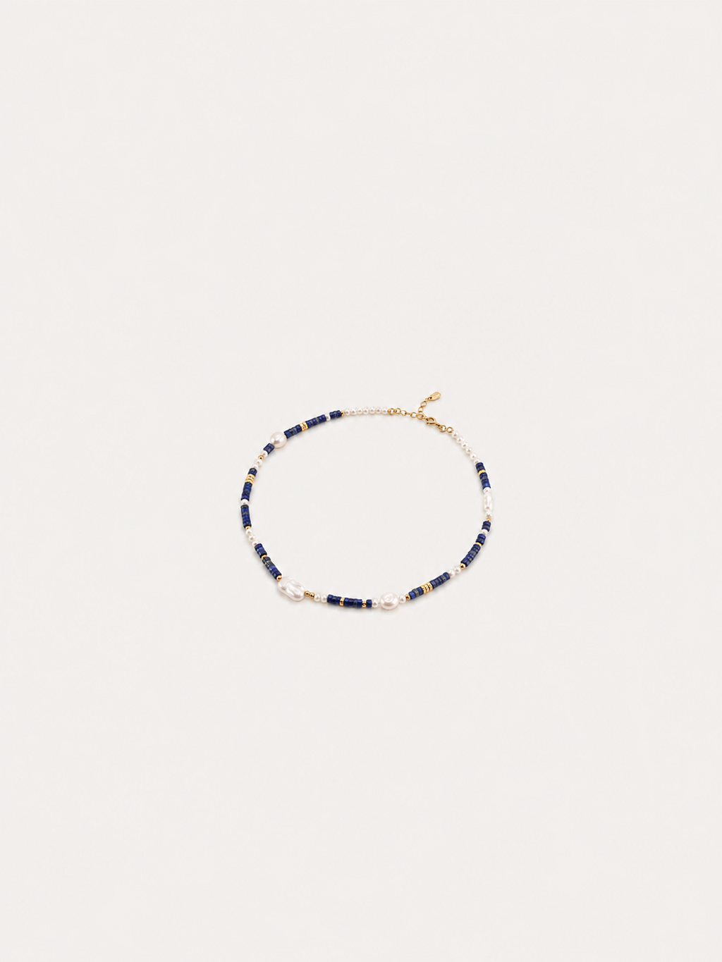 Azure Pearl Beaded Necklace