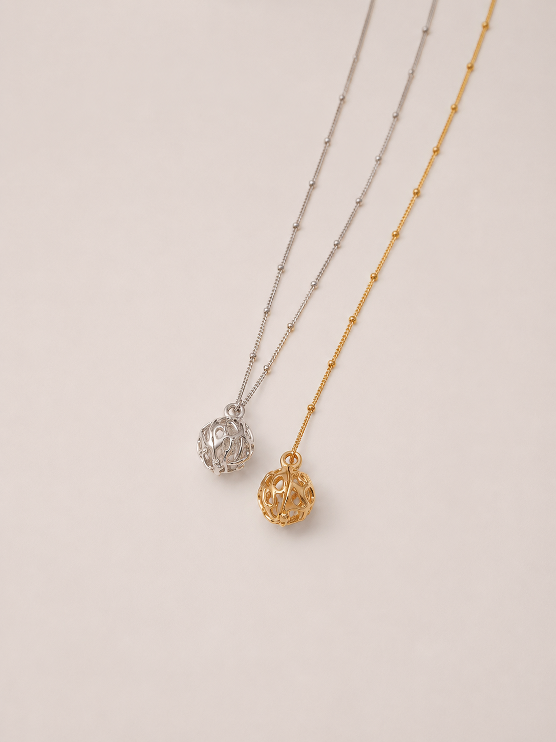 Sculpted Sphere Pendant Necklace Main image