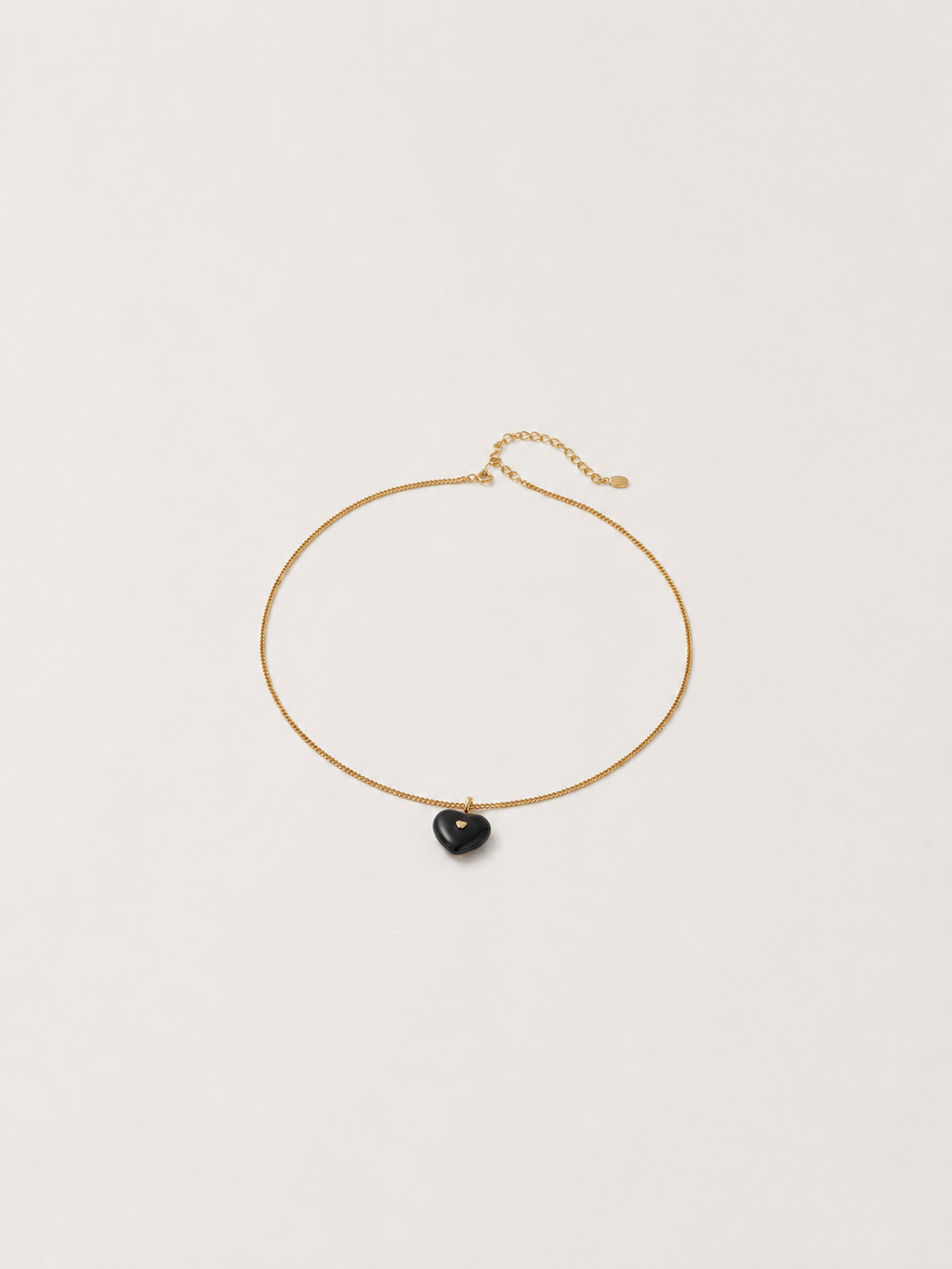 Noir Heart Pendant Necklace