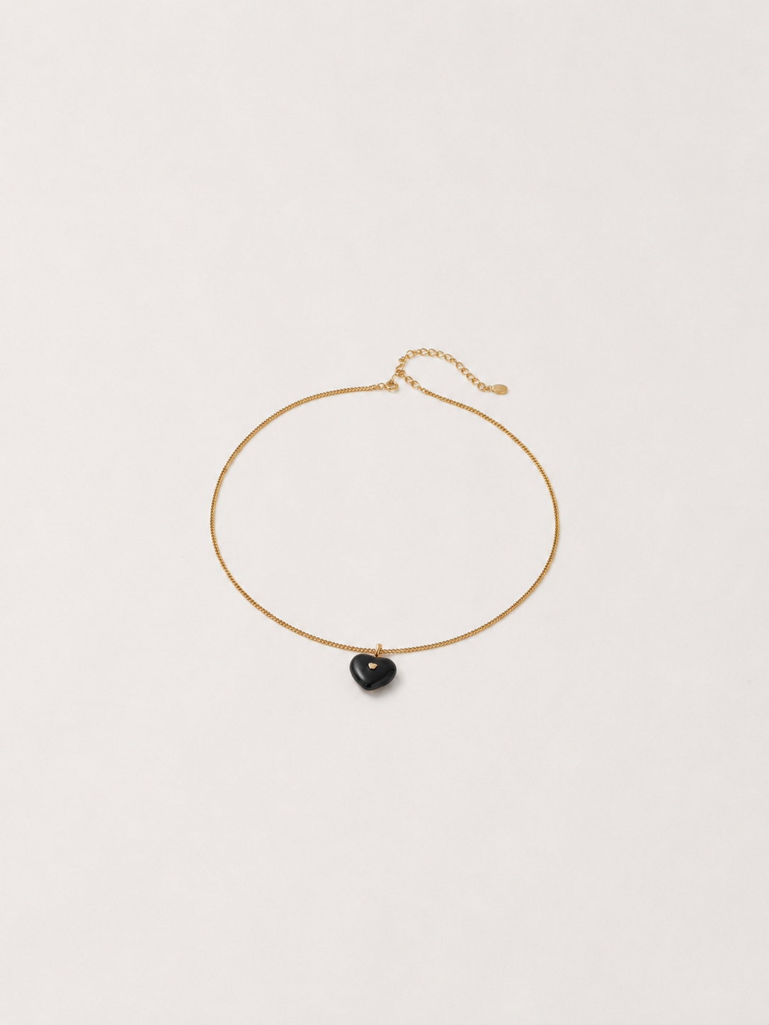 Noir Heart Pendant Necklace