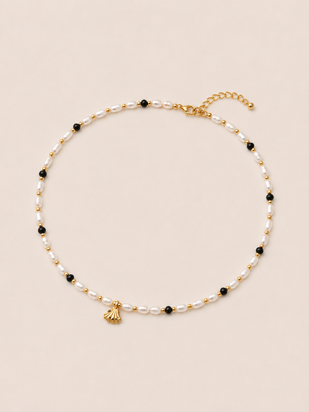 Noir Marina Pearl Necklace