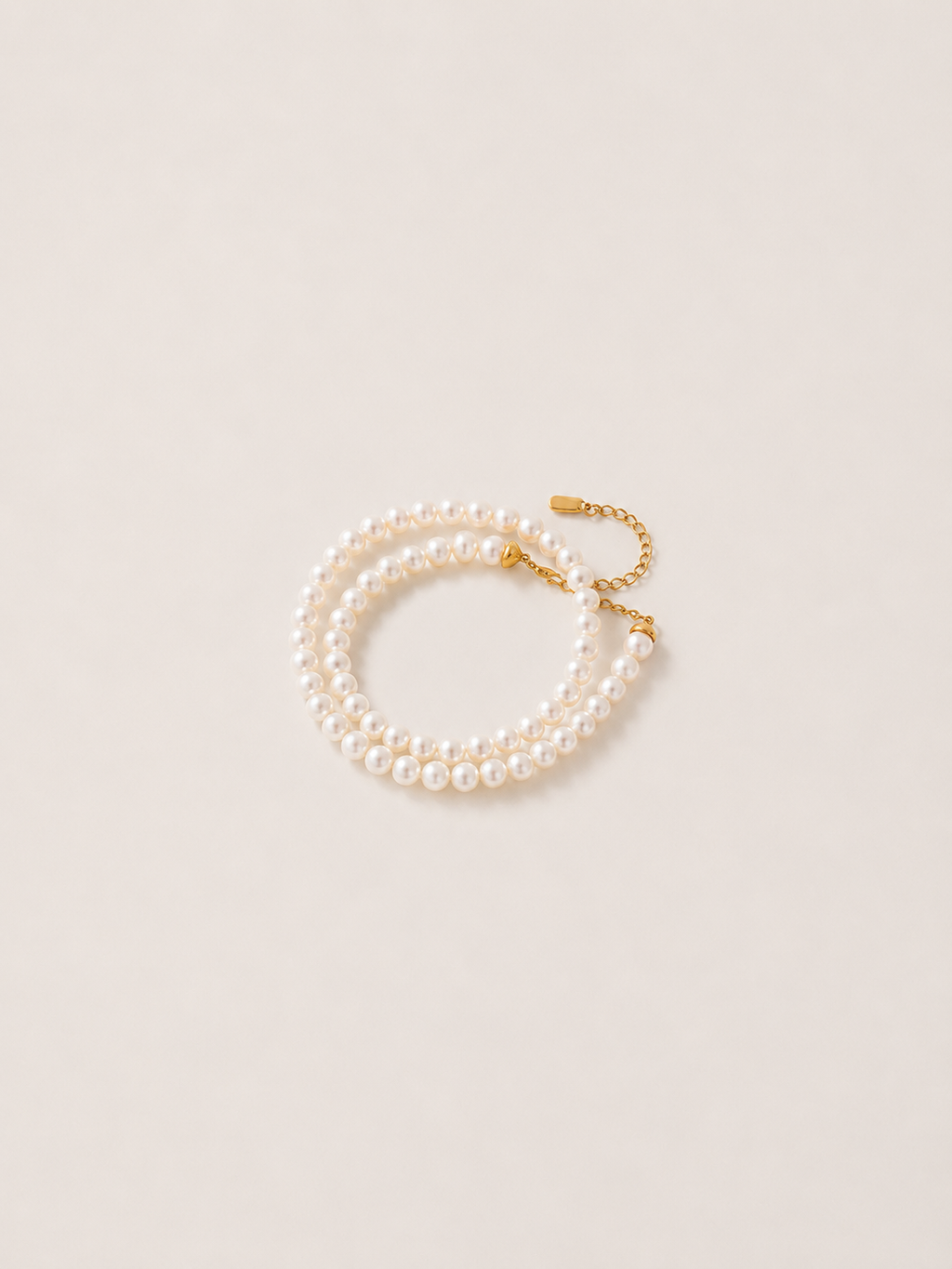 Nacre Double Pearl Necklace