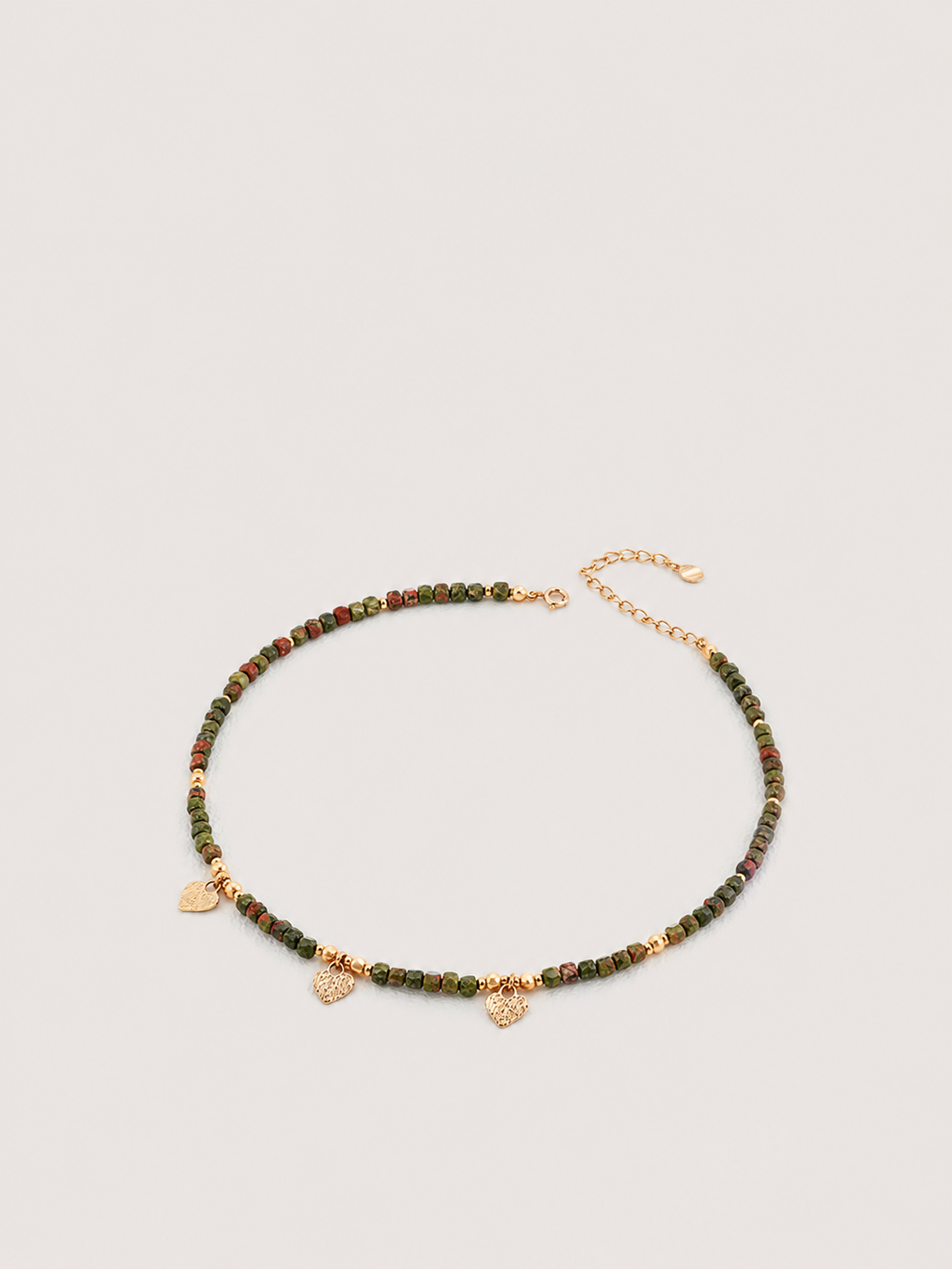 Verde Charm Beaded Necklace