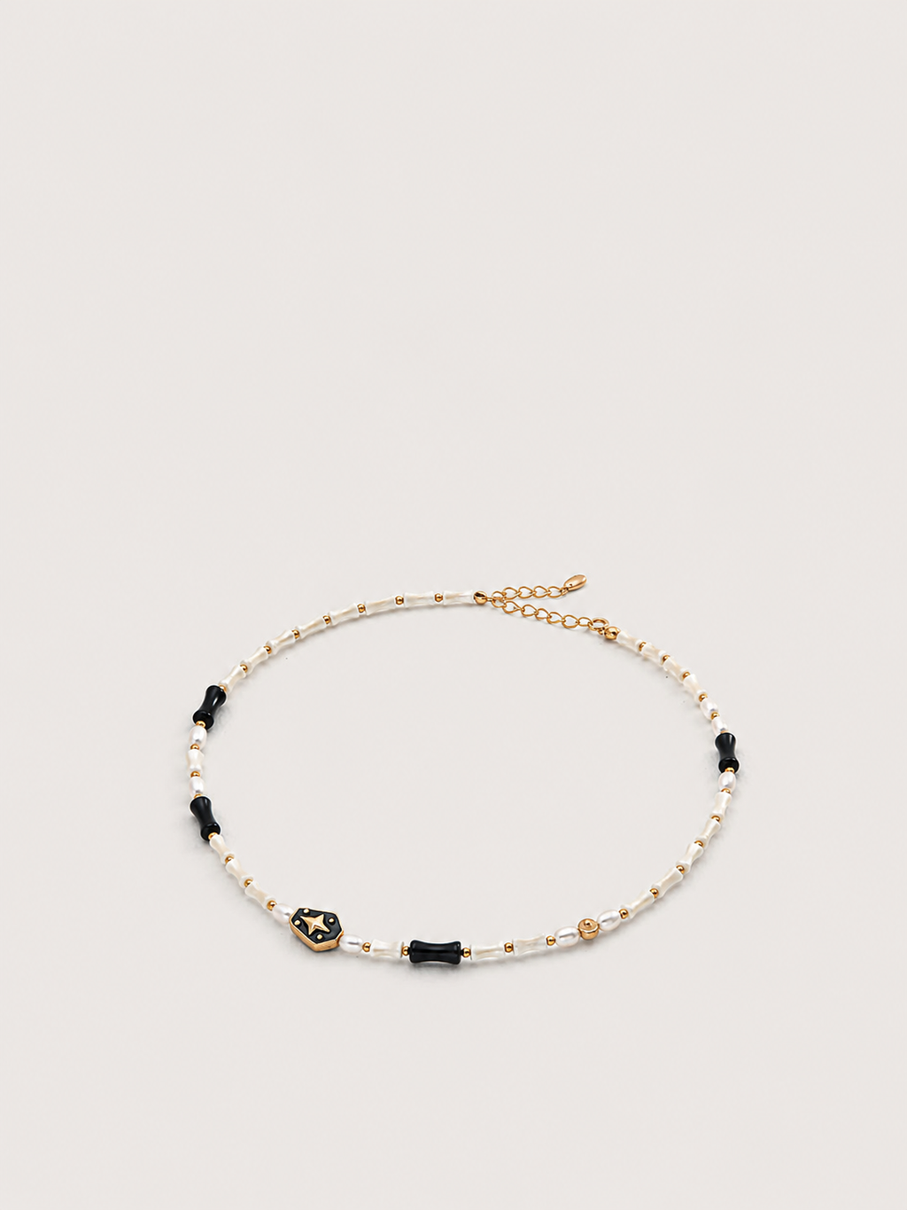 Noir Celeste Beaded Necklace