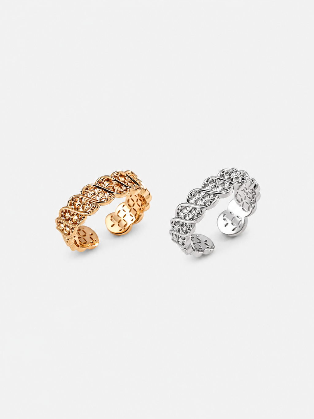 Fleur Braid Open Ring