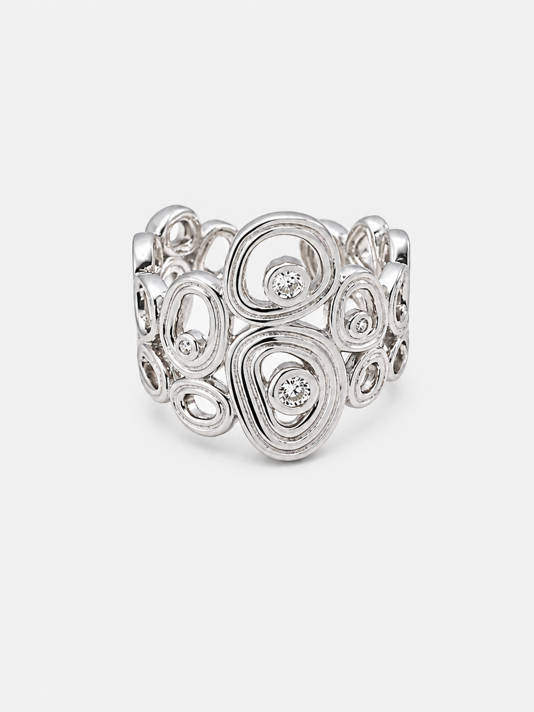 Orbit Crystal Open Ring Secondary image