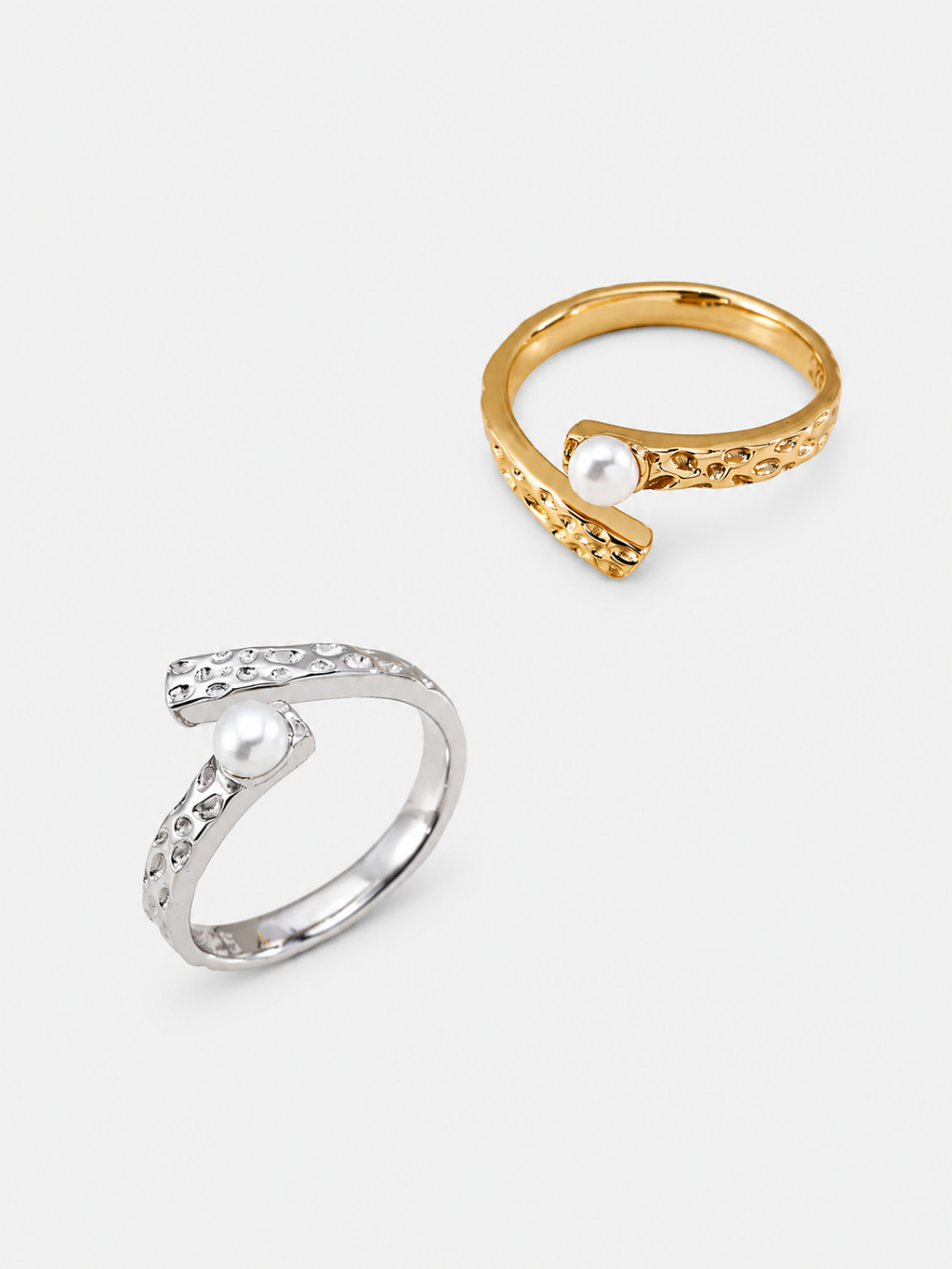 Luna Pearl Wrap Open Ring