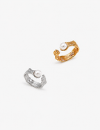 Serra Pearl Branch Open Ring
