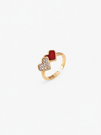 Ruby Pavé Open Ring