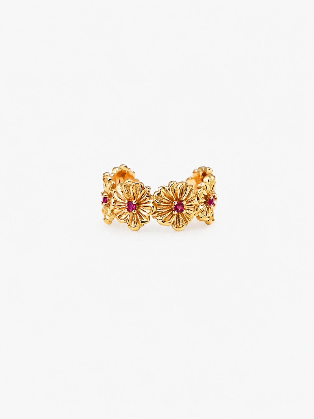 Daisy Ruby Open Ring