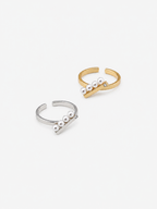 Luna Pearl Bar Open Ring