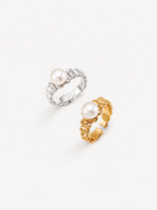 Elara Pearl Open Ring