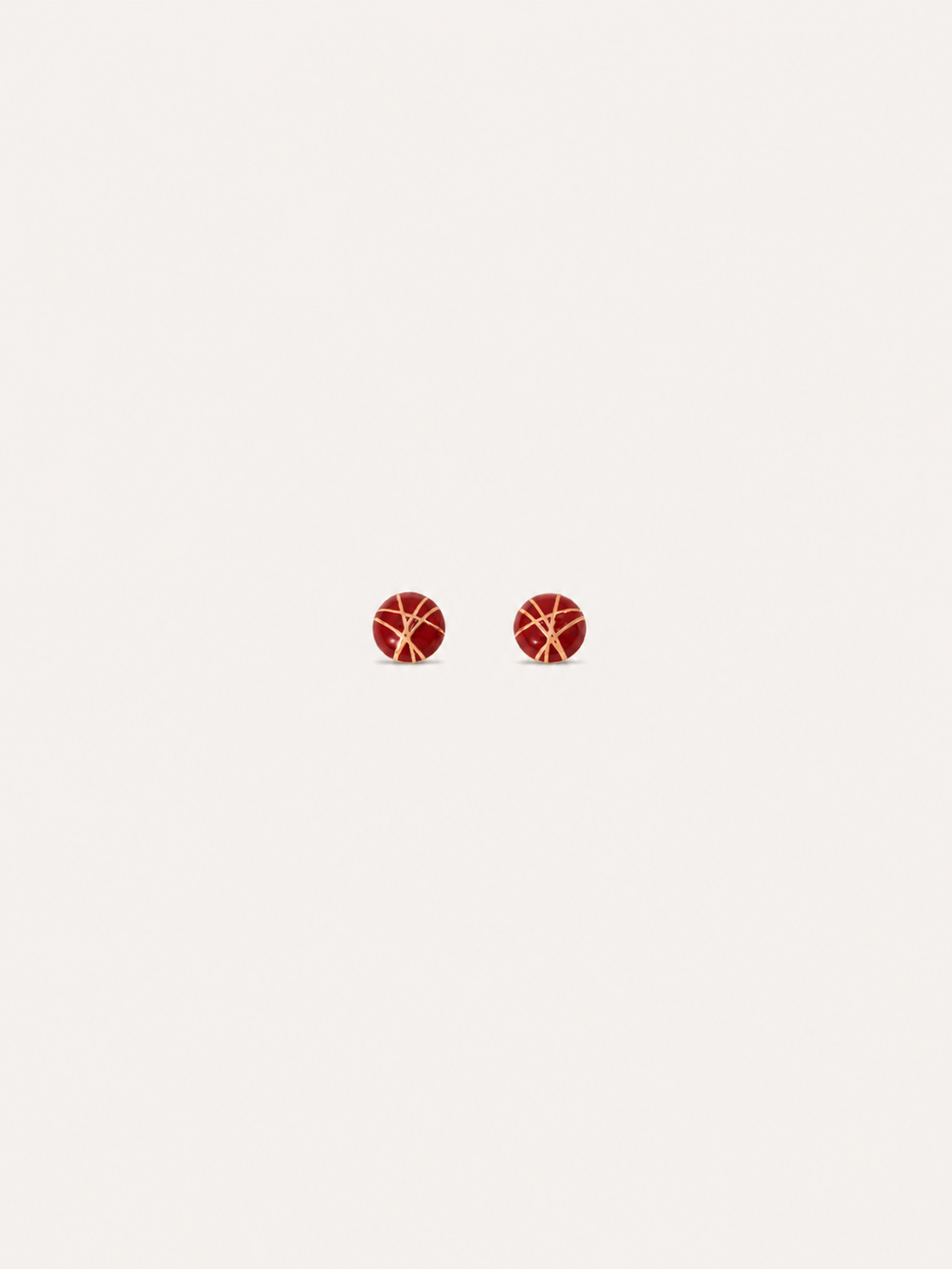 Scarlet Line Stud Earrings