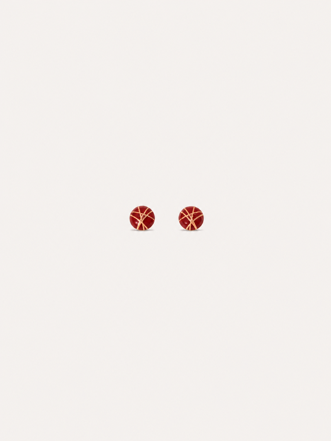 Scarlet Line Stud Earrings