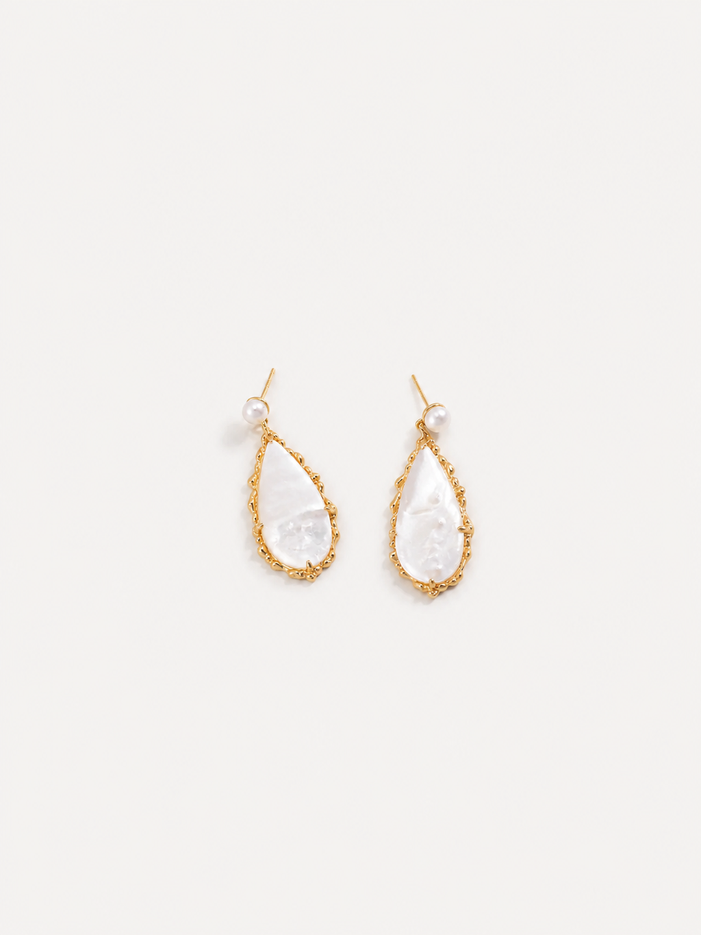 Nacre Pearl Drop Earrings