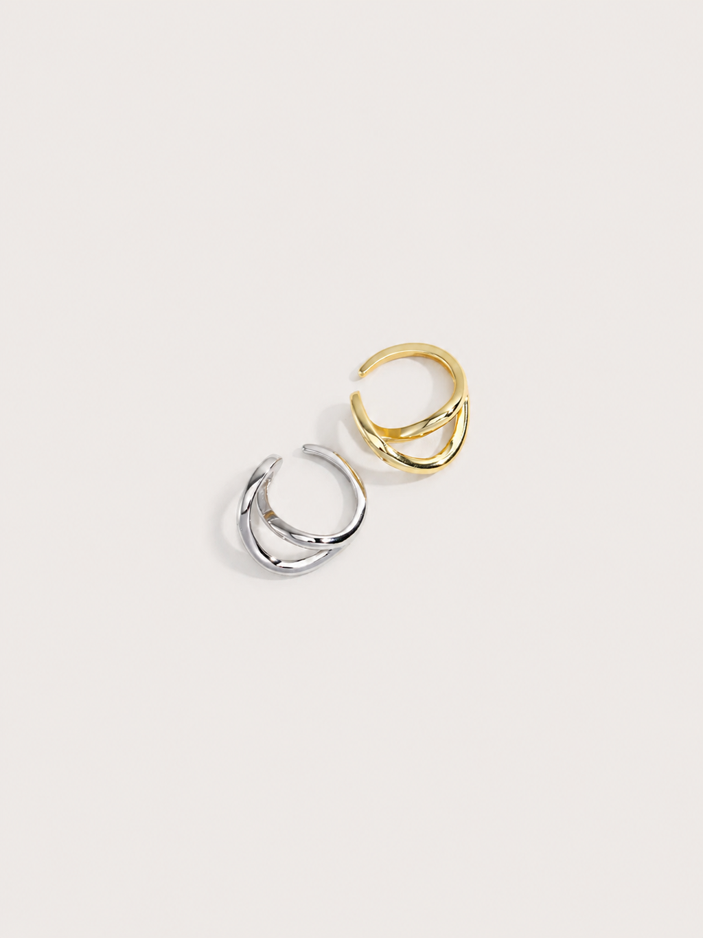 Linea Double Hoop Earrings