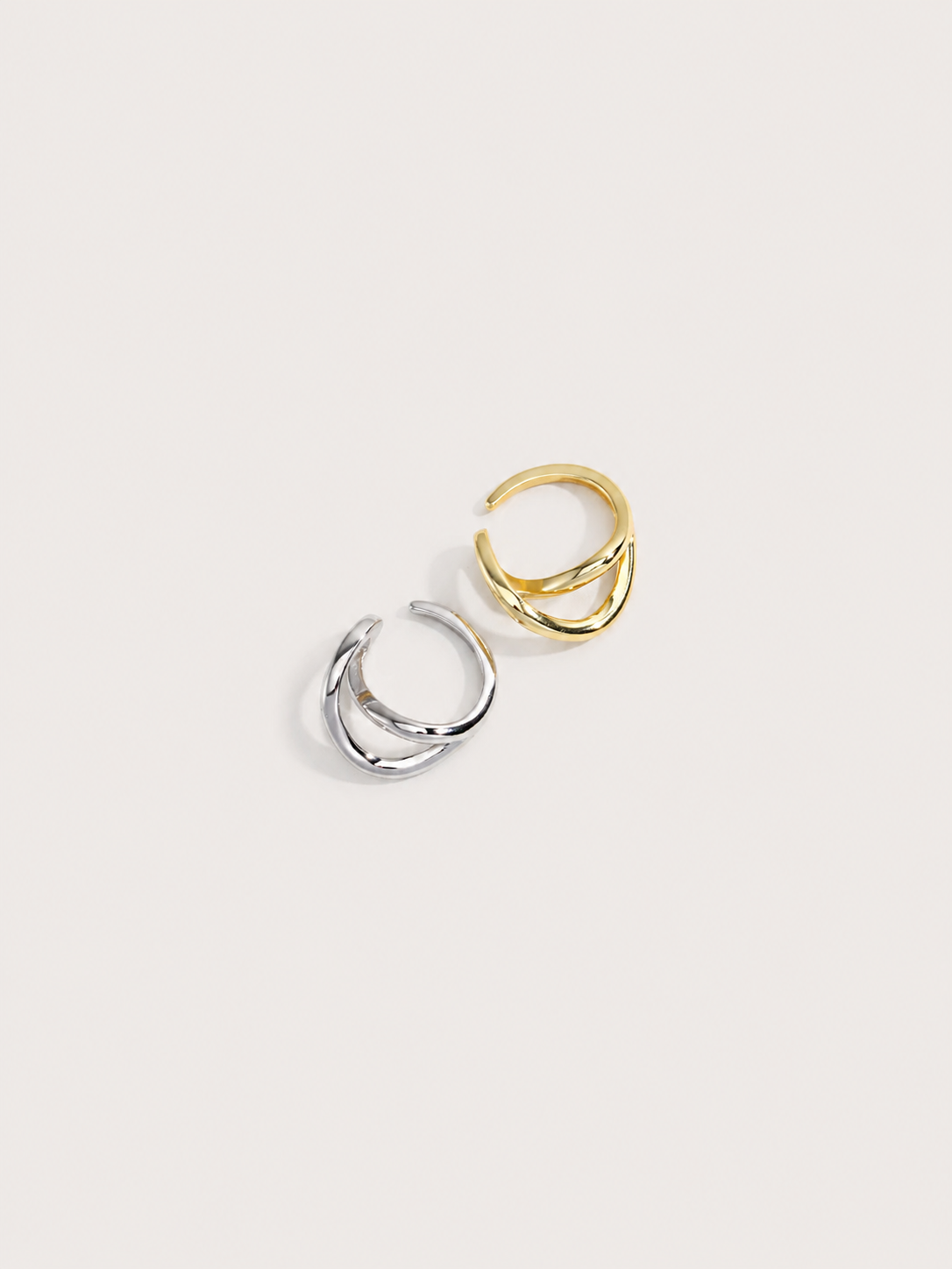 Linea Double Hoop Earrings