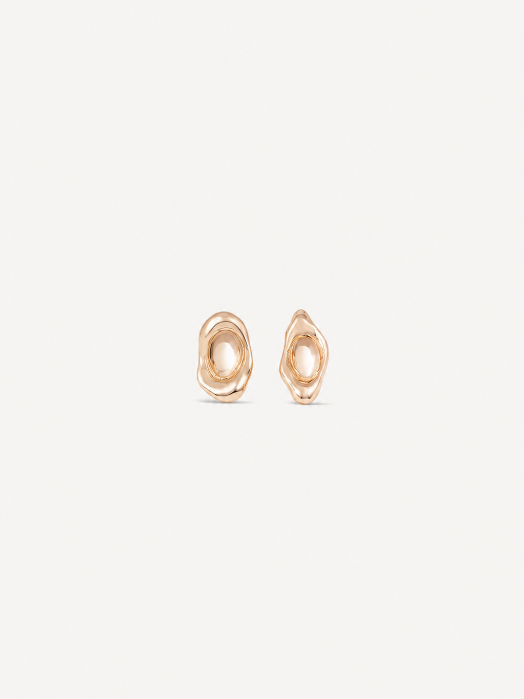 Mira Oval Stud Earrings