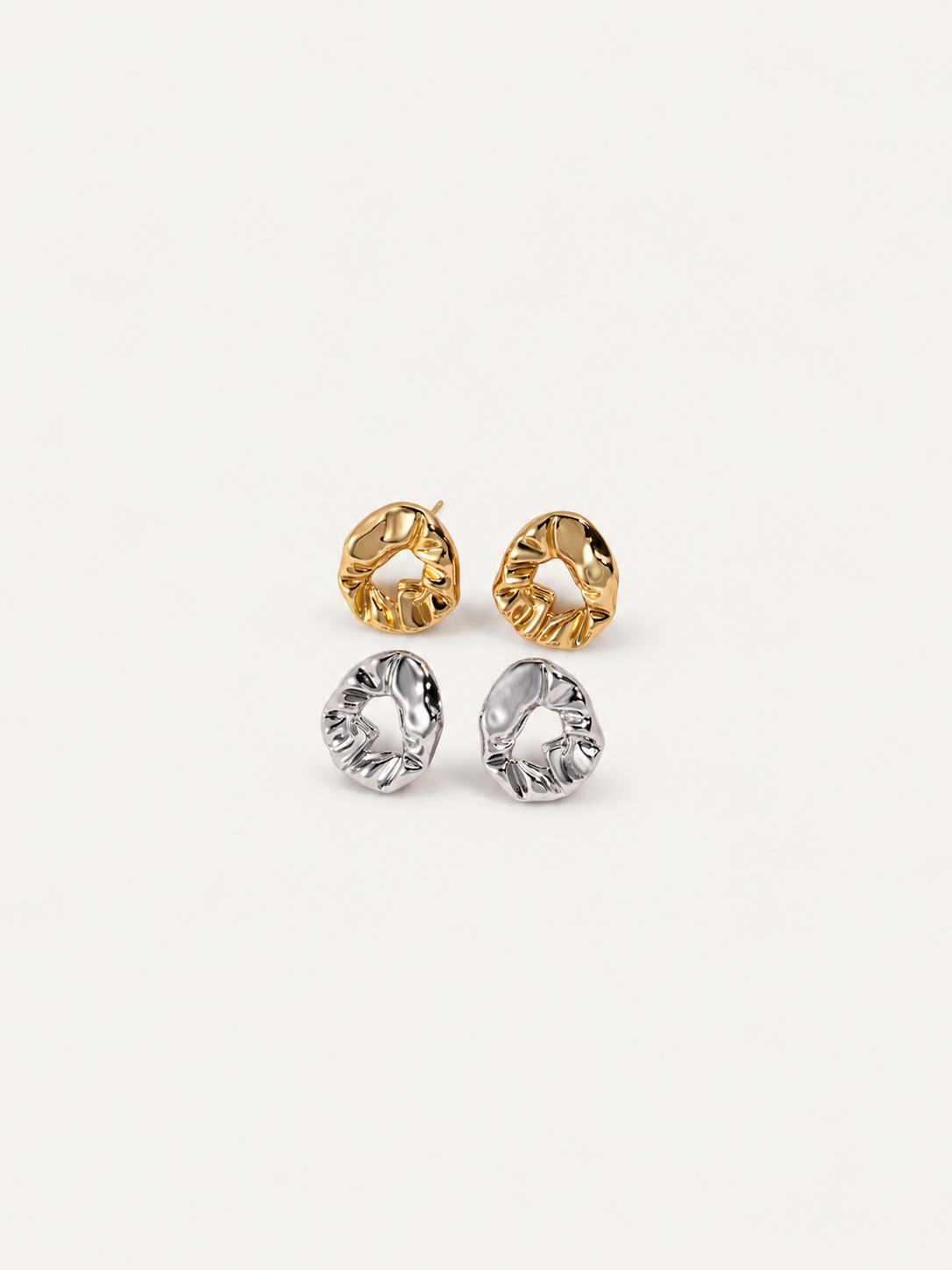 Mira Sculpt Stud Earrings