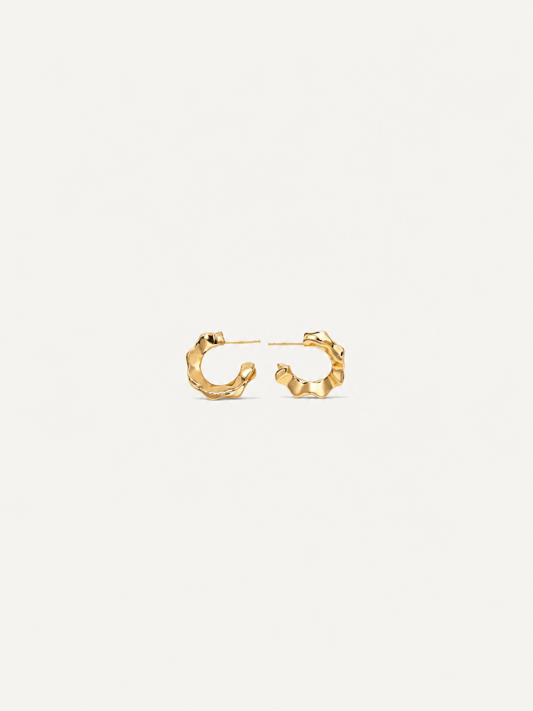 Mira Molten Hoop Earrings Main image