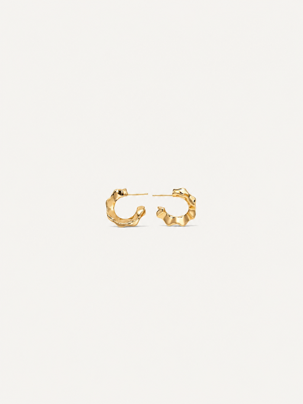 Mira Molten Hoop Earrings