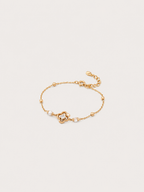 Fleur Pearl Chain Bracelet