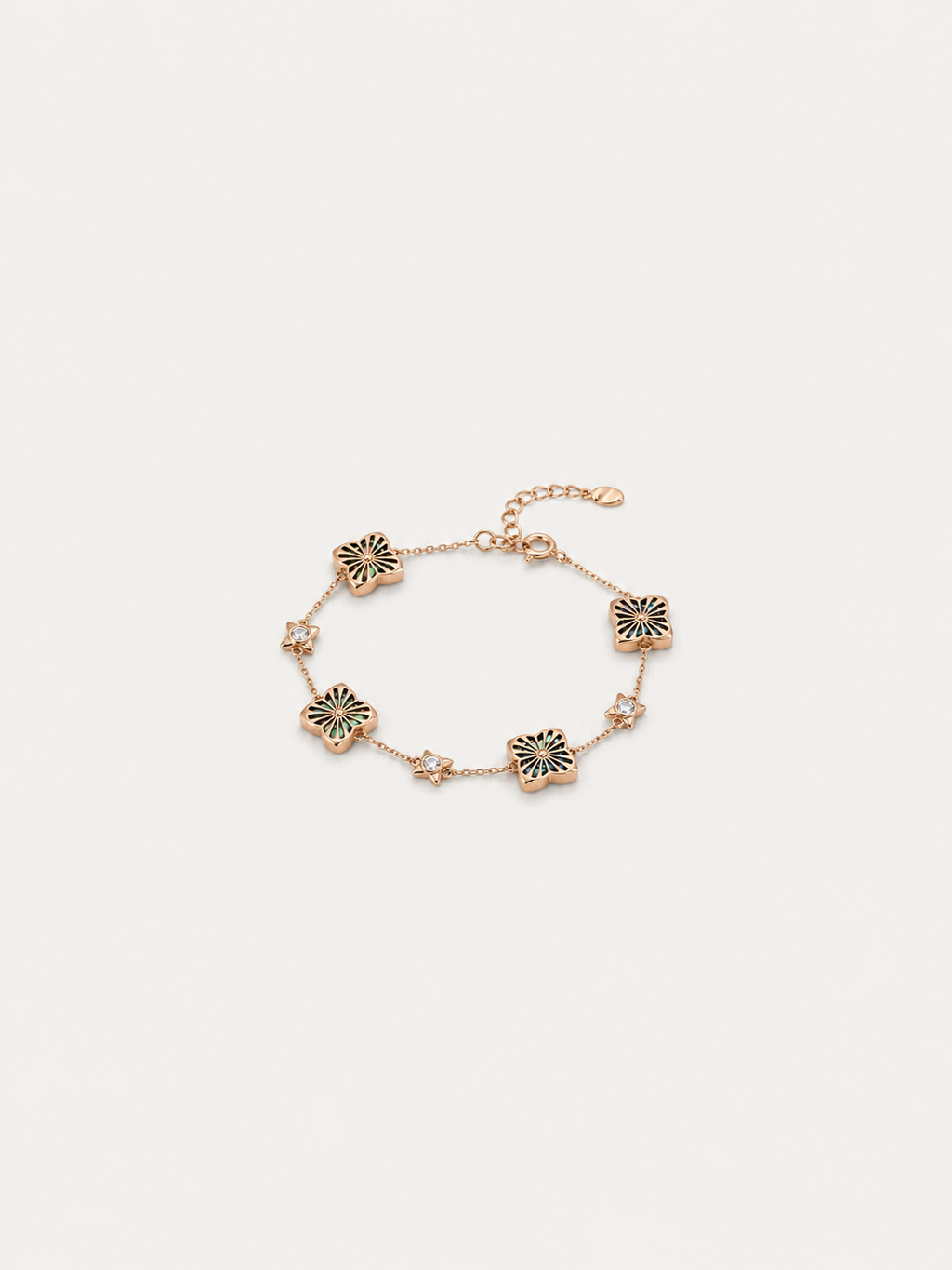 Verde Clover Chain Bracelet