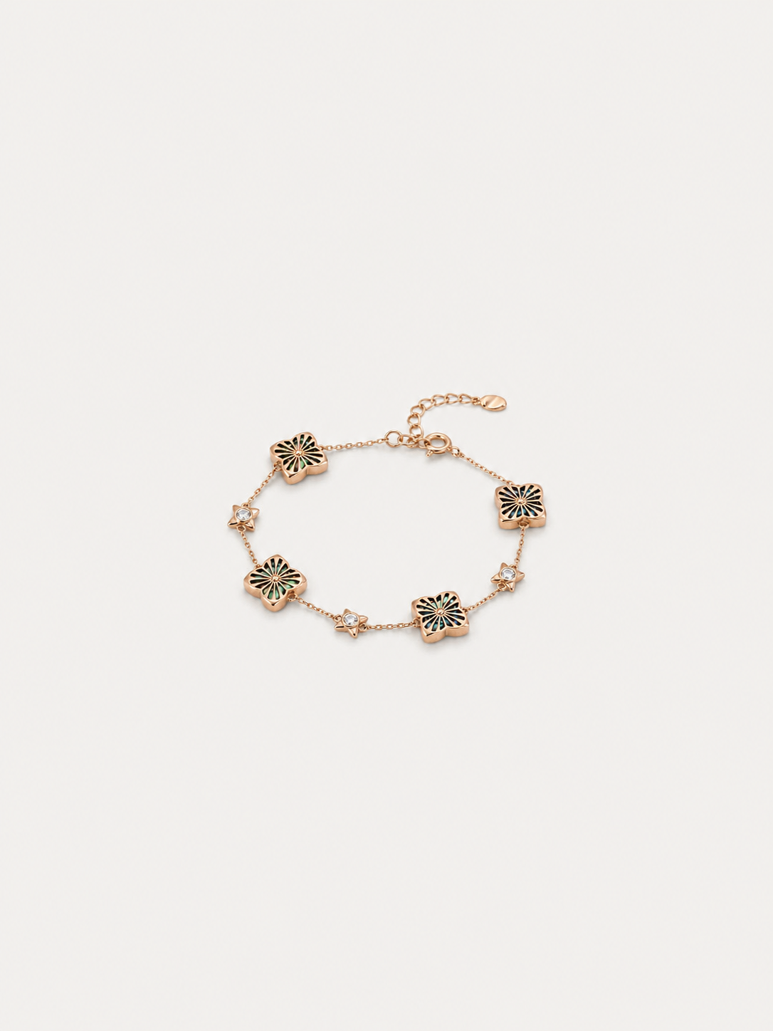 Verde Clover Chain Bracelet