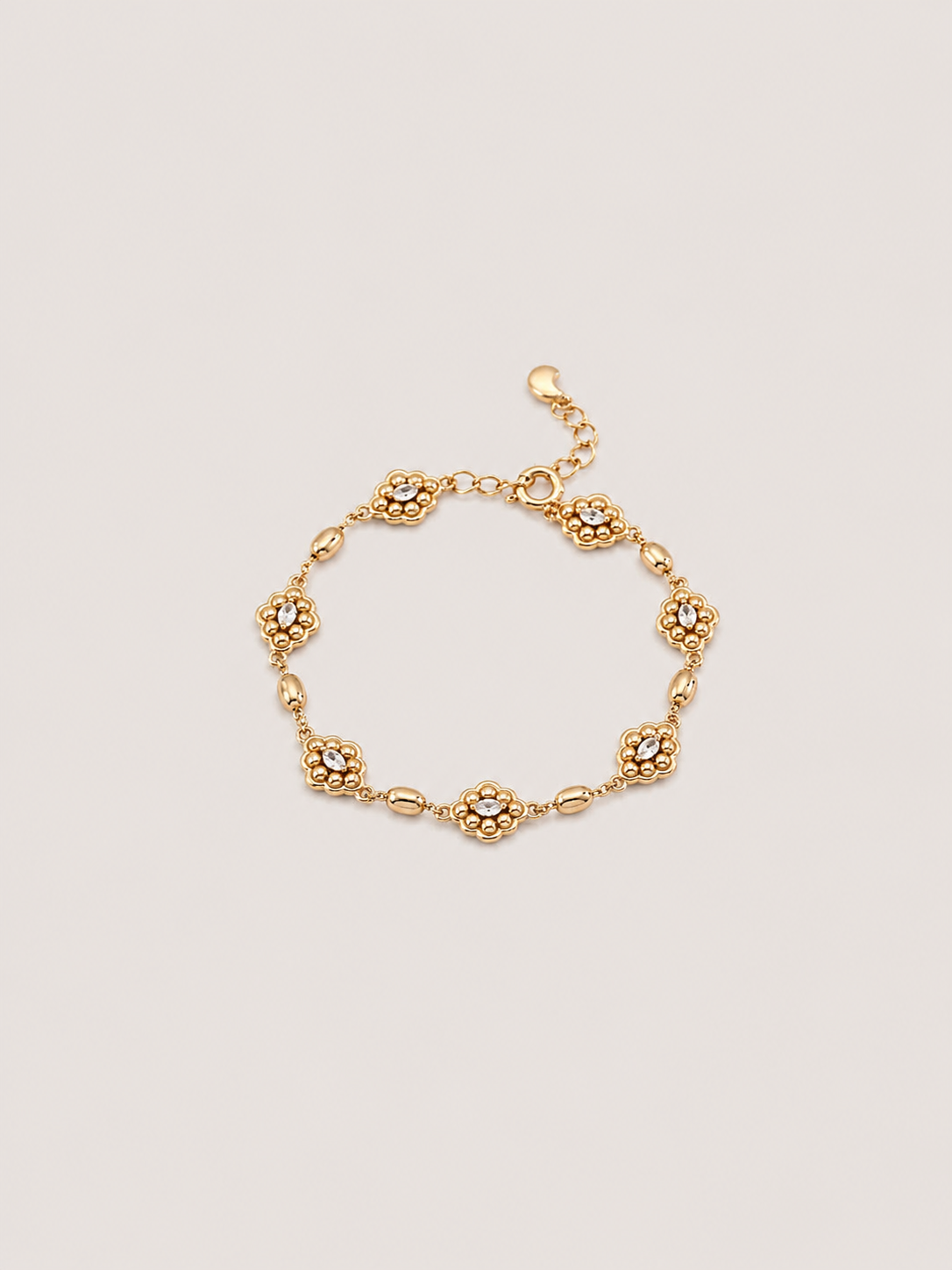 Fleur Crystal Chain Bracelet