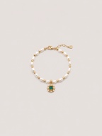 Verde Halo Pearl Bracelet