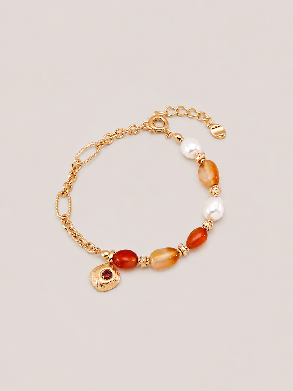 Soleil Carnelian Chain Bracelet