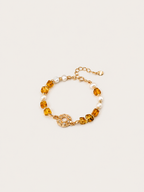 Solara Amber Pearl Bracelet