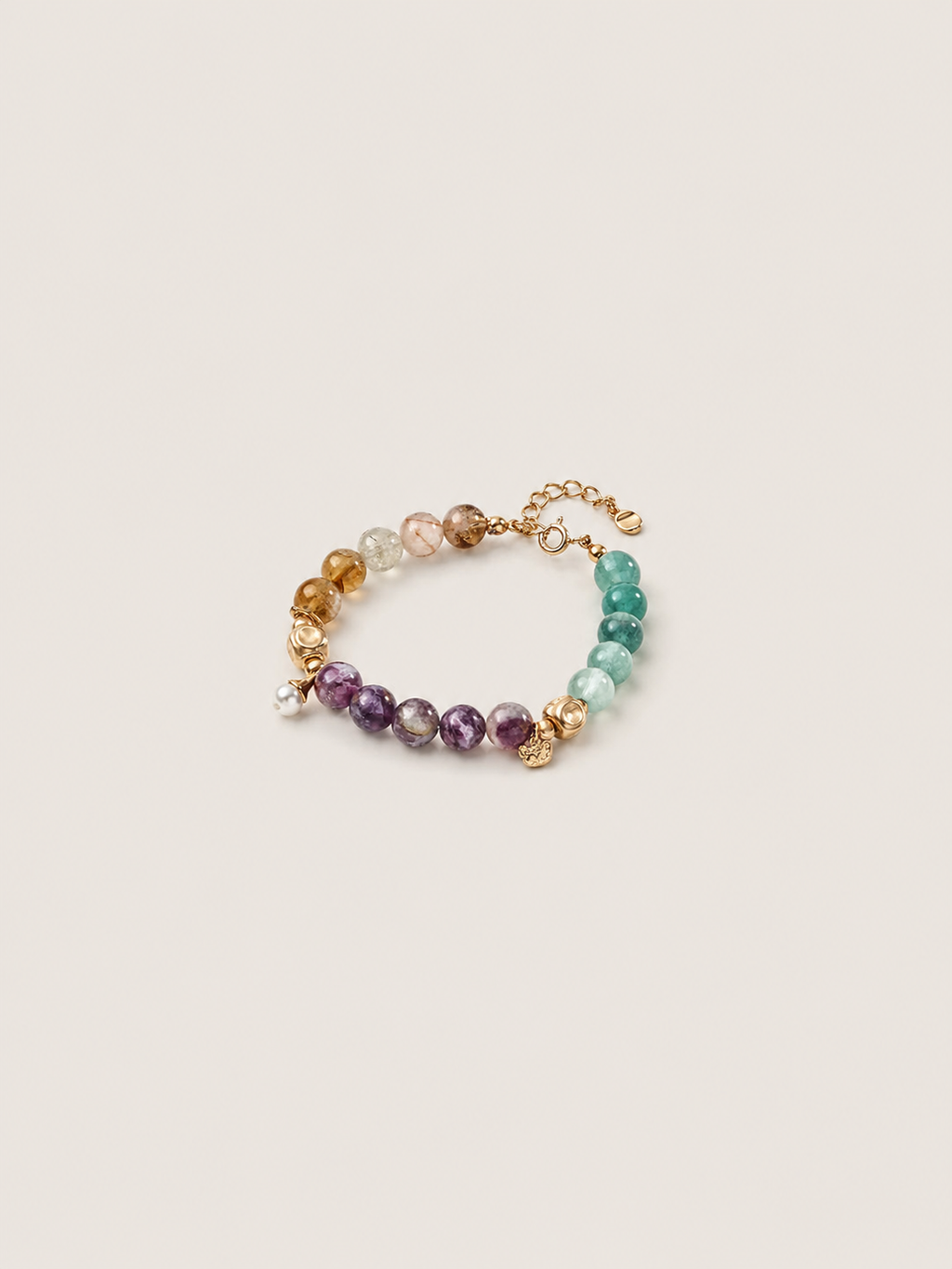 Aura Gemstone Beaded Bracelet