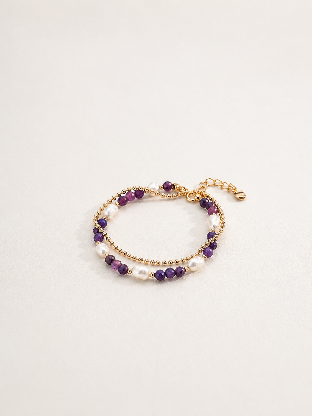Violette Pearl Layered Bracelet
