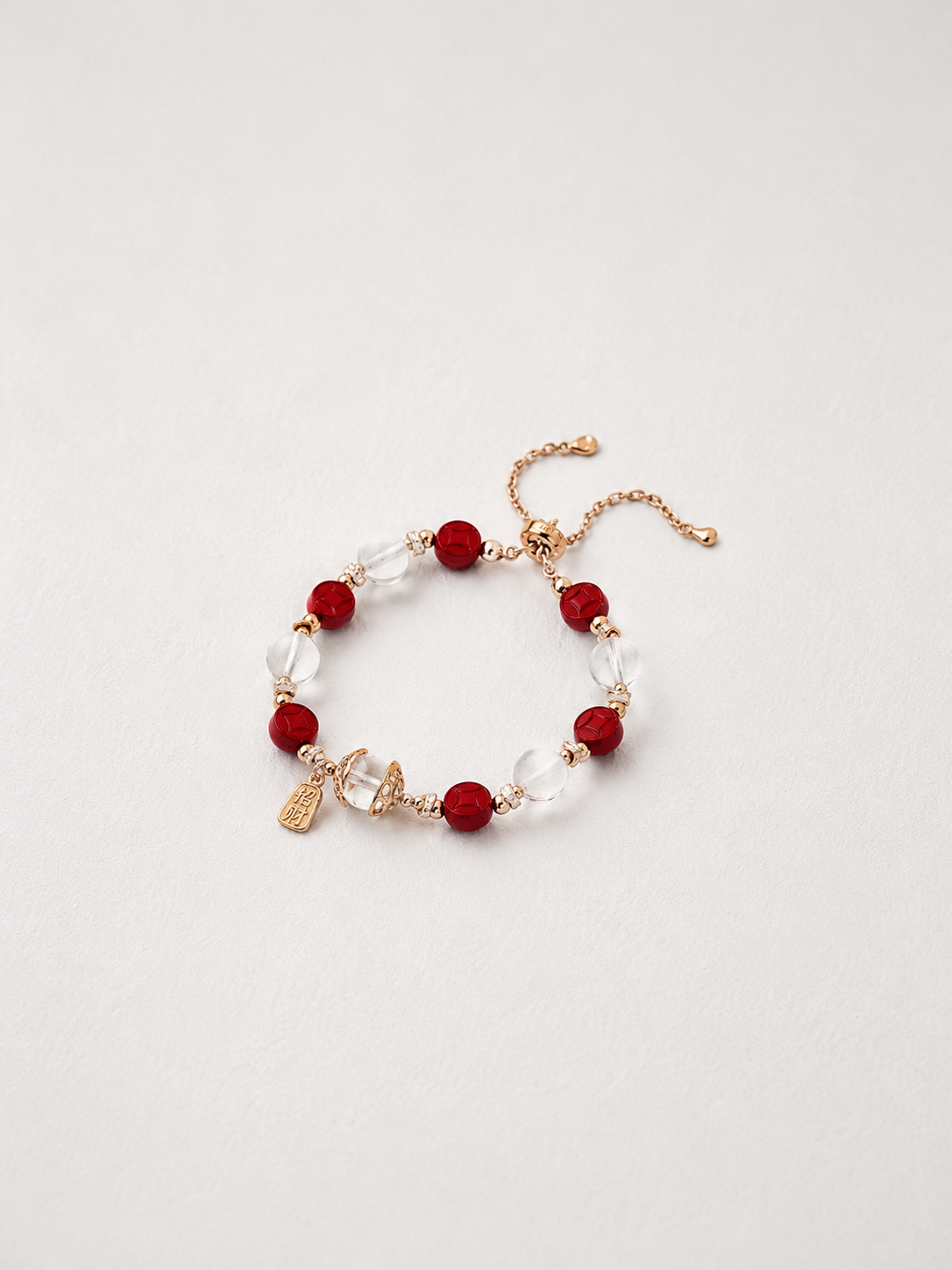 Rouge Fortune Quartz Bracelet