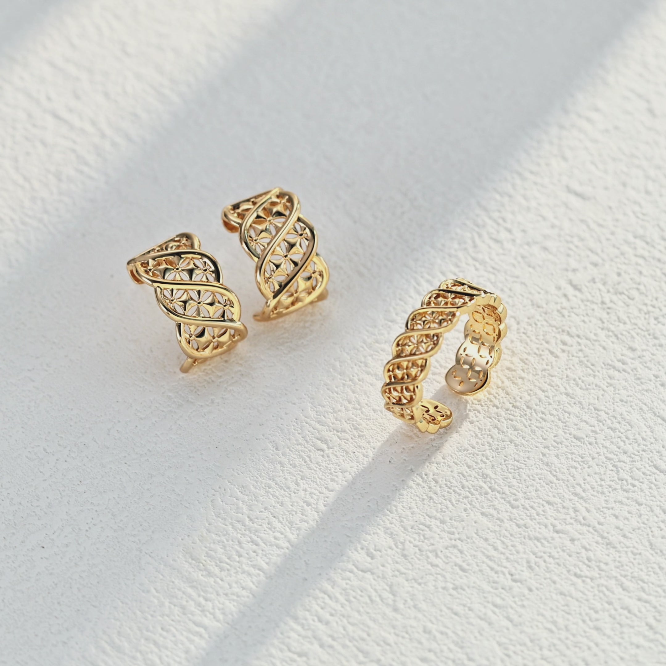 Fleur Braid Open Ring