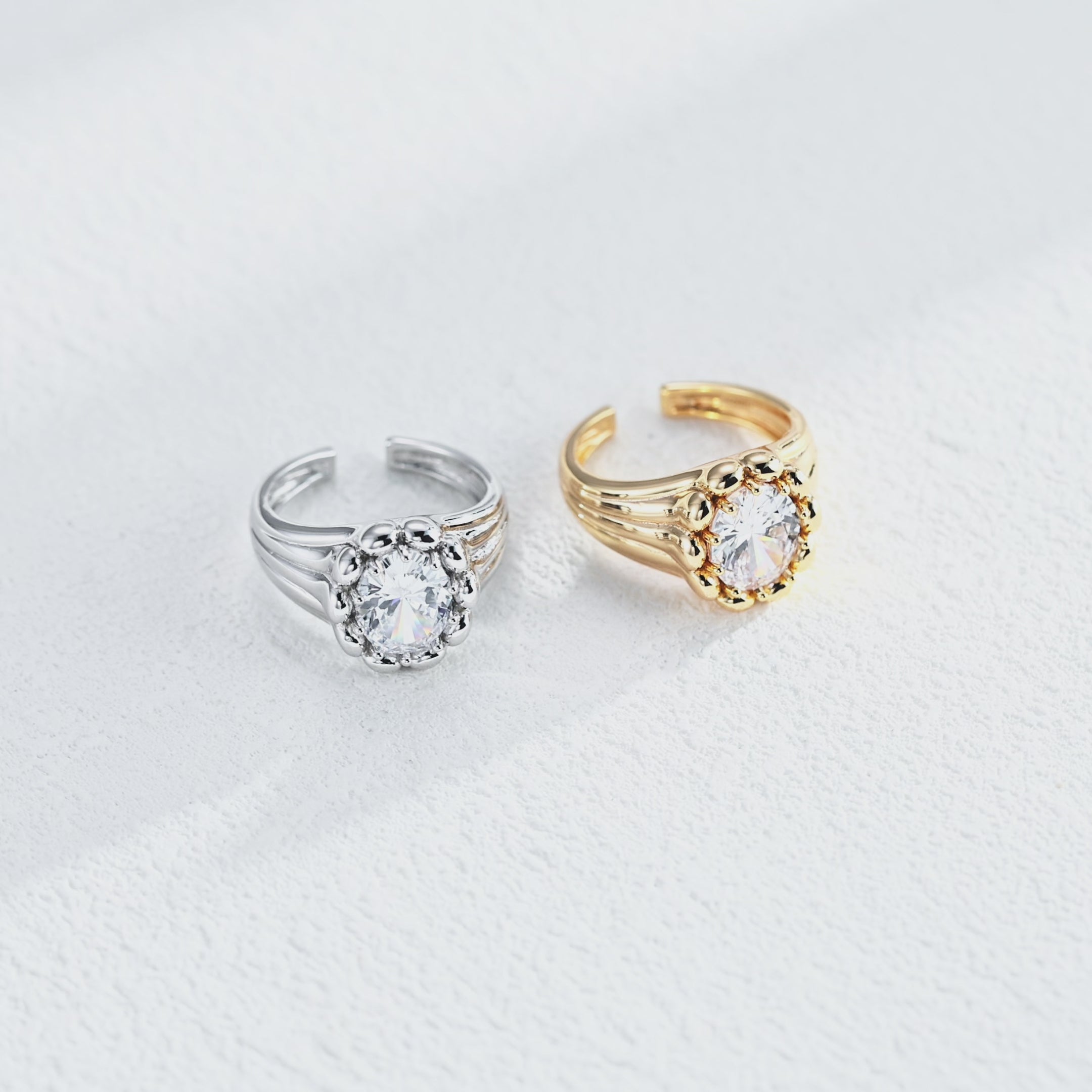 Celeste Halo Open Ring