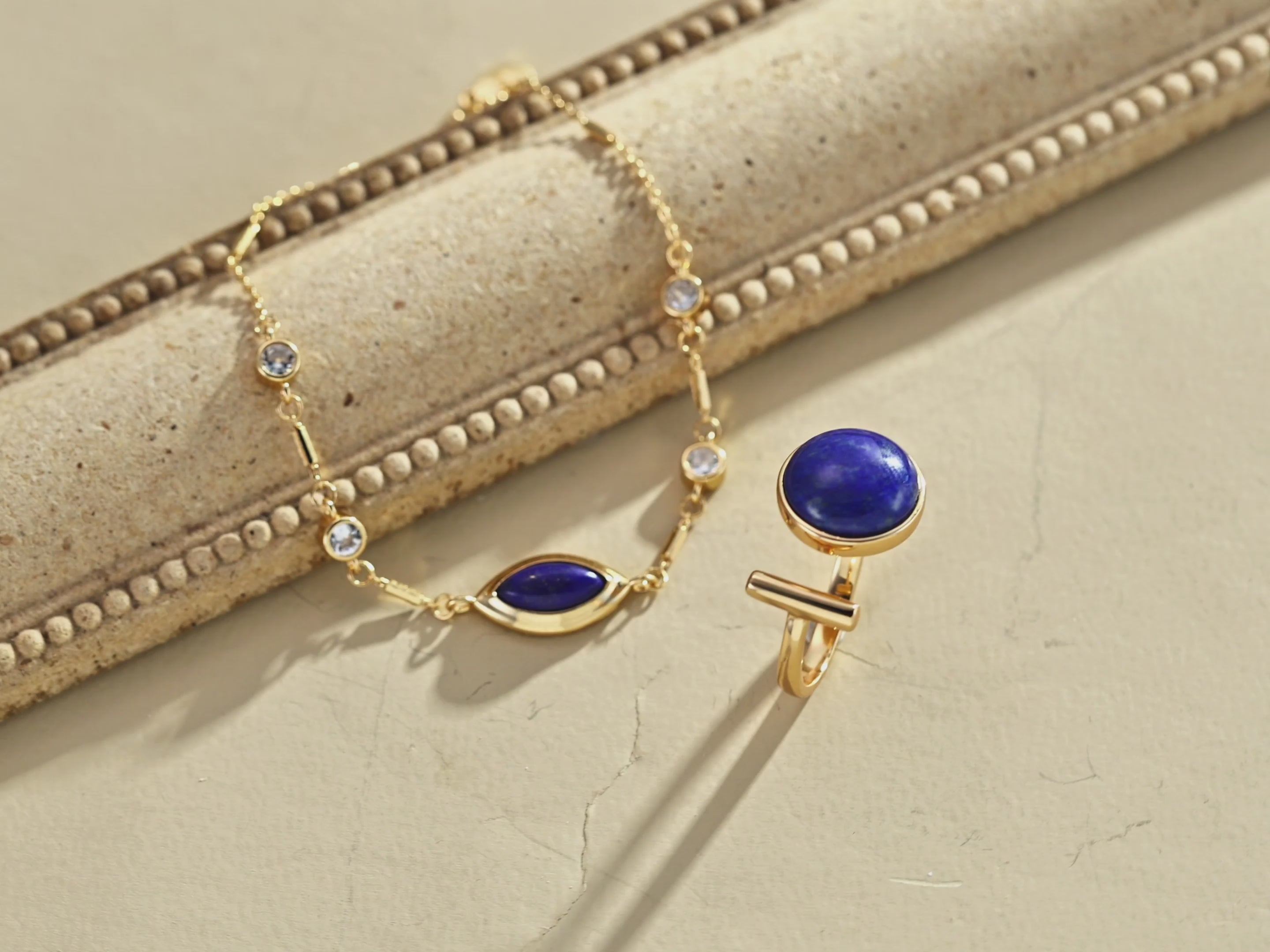 Azure Marquise Chain Bracelet