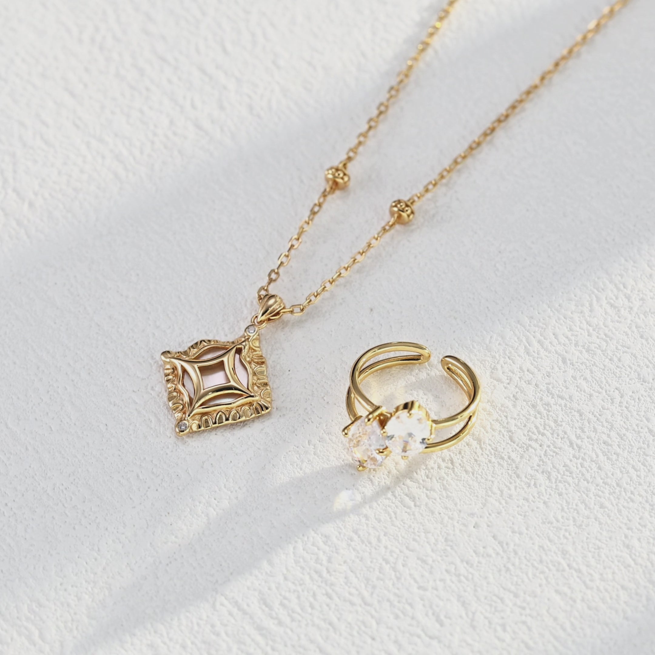 Celeste Duo Open Ring