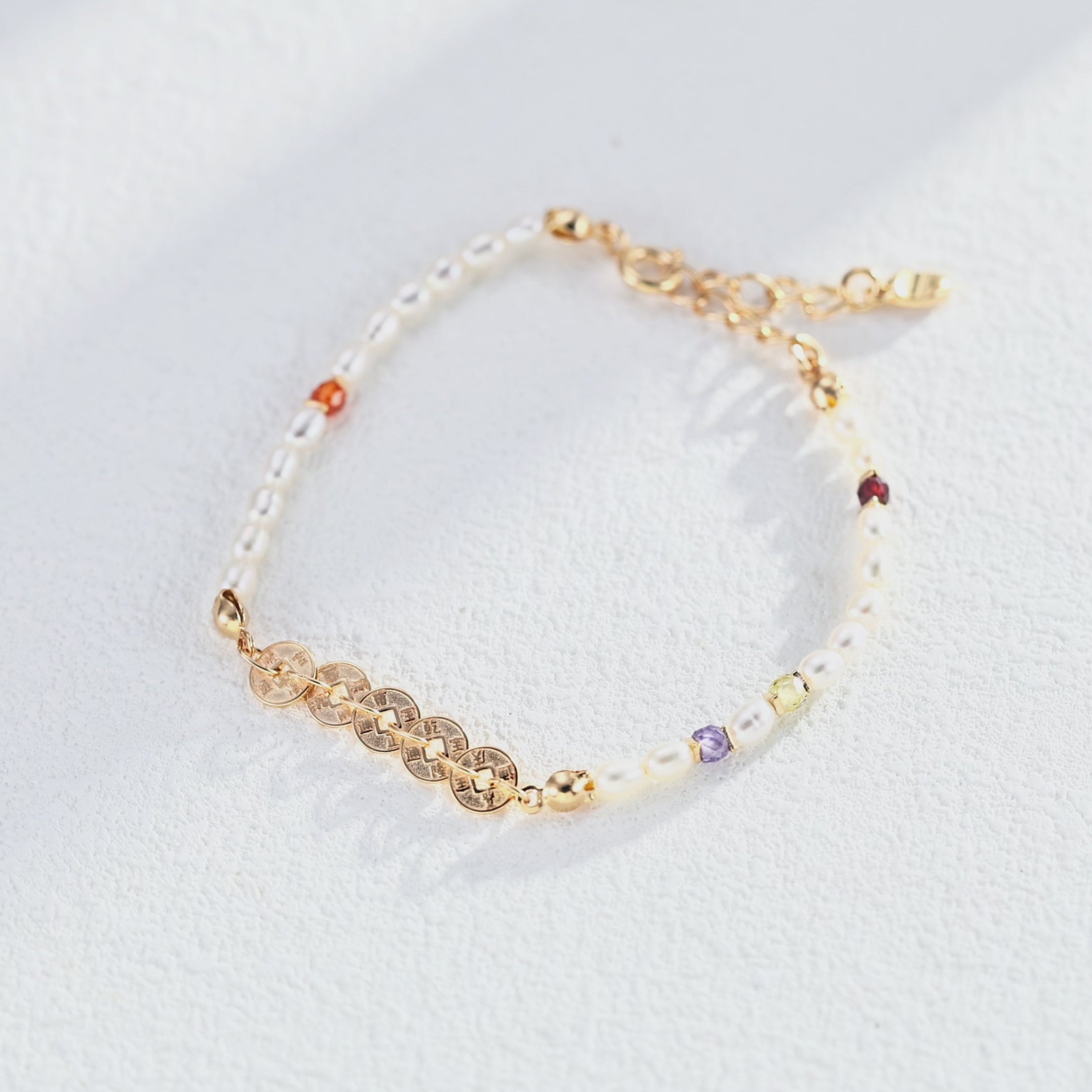 Lumi Coin Pearl Bracelet