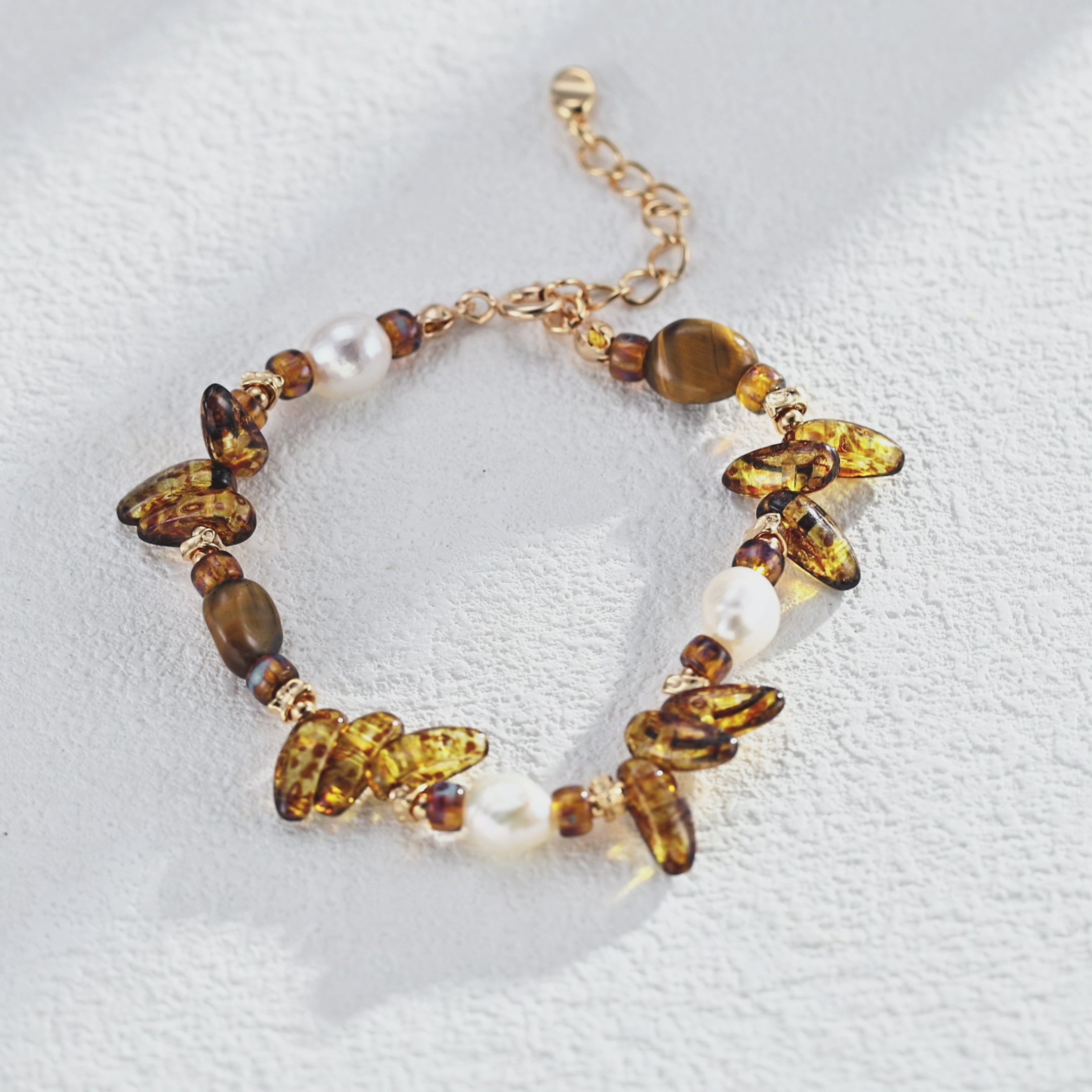 Amber Coast Beaded Bracelet