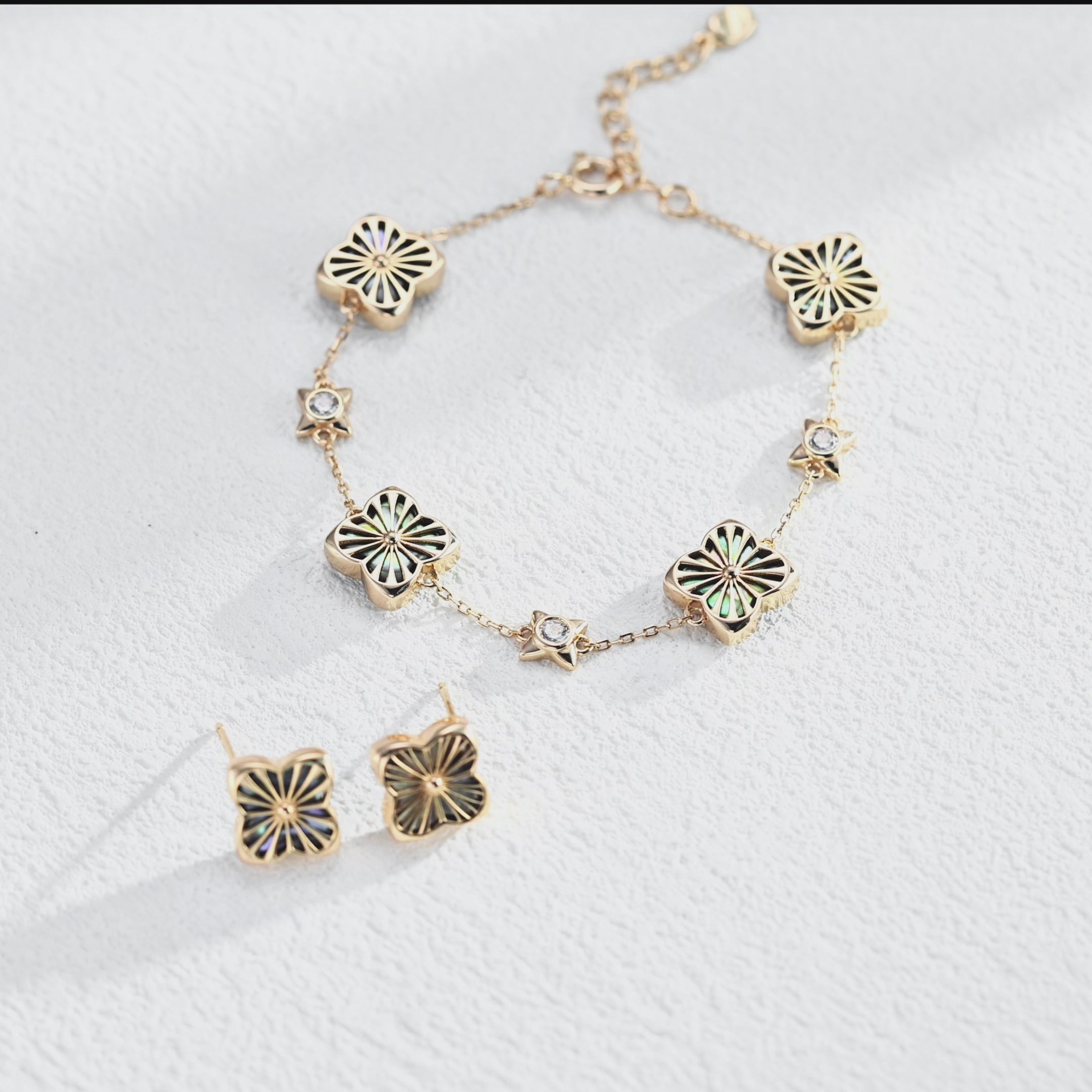 Verde Clover Chain Bracelet