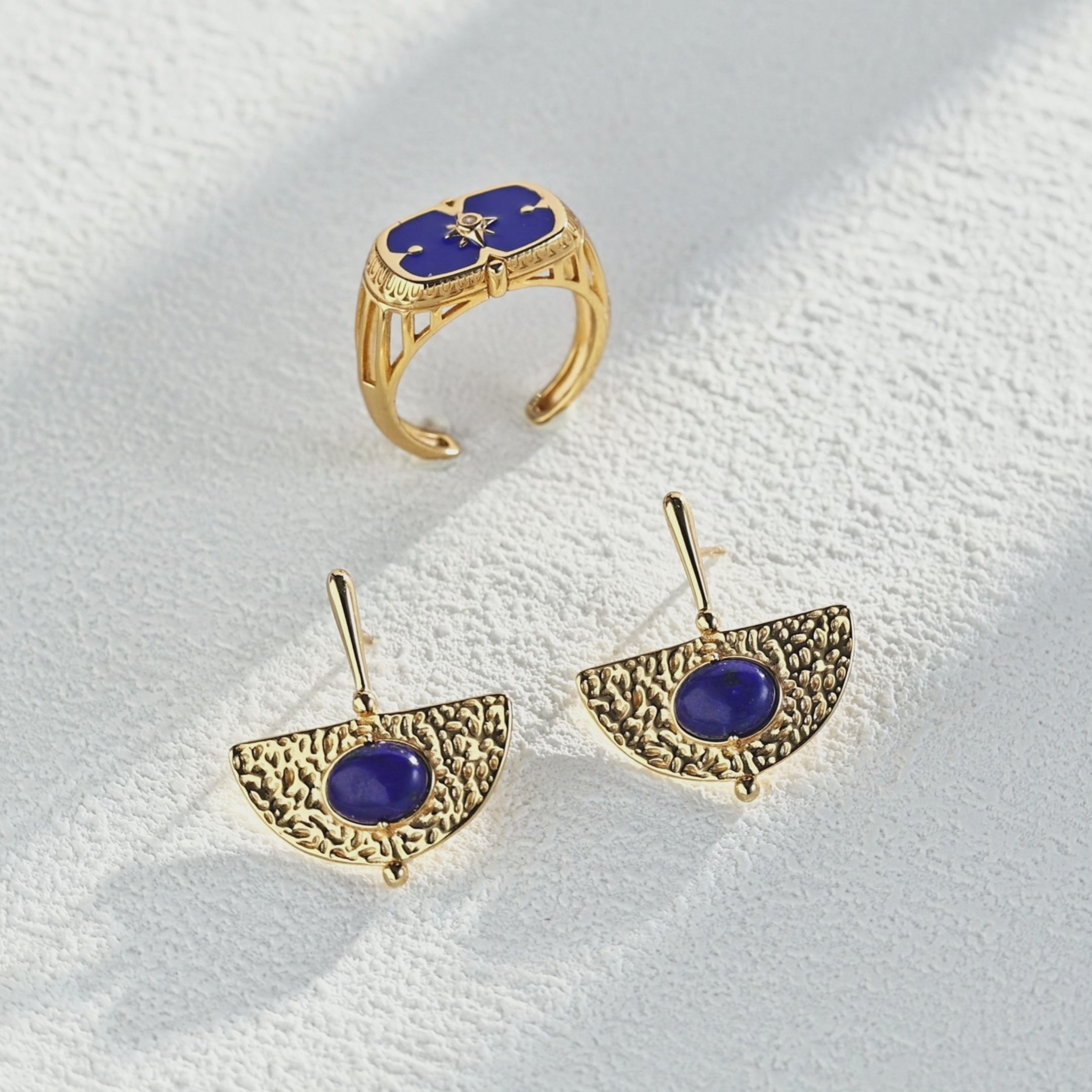 Soleil Enamel Open Ring