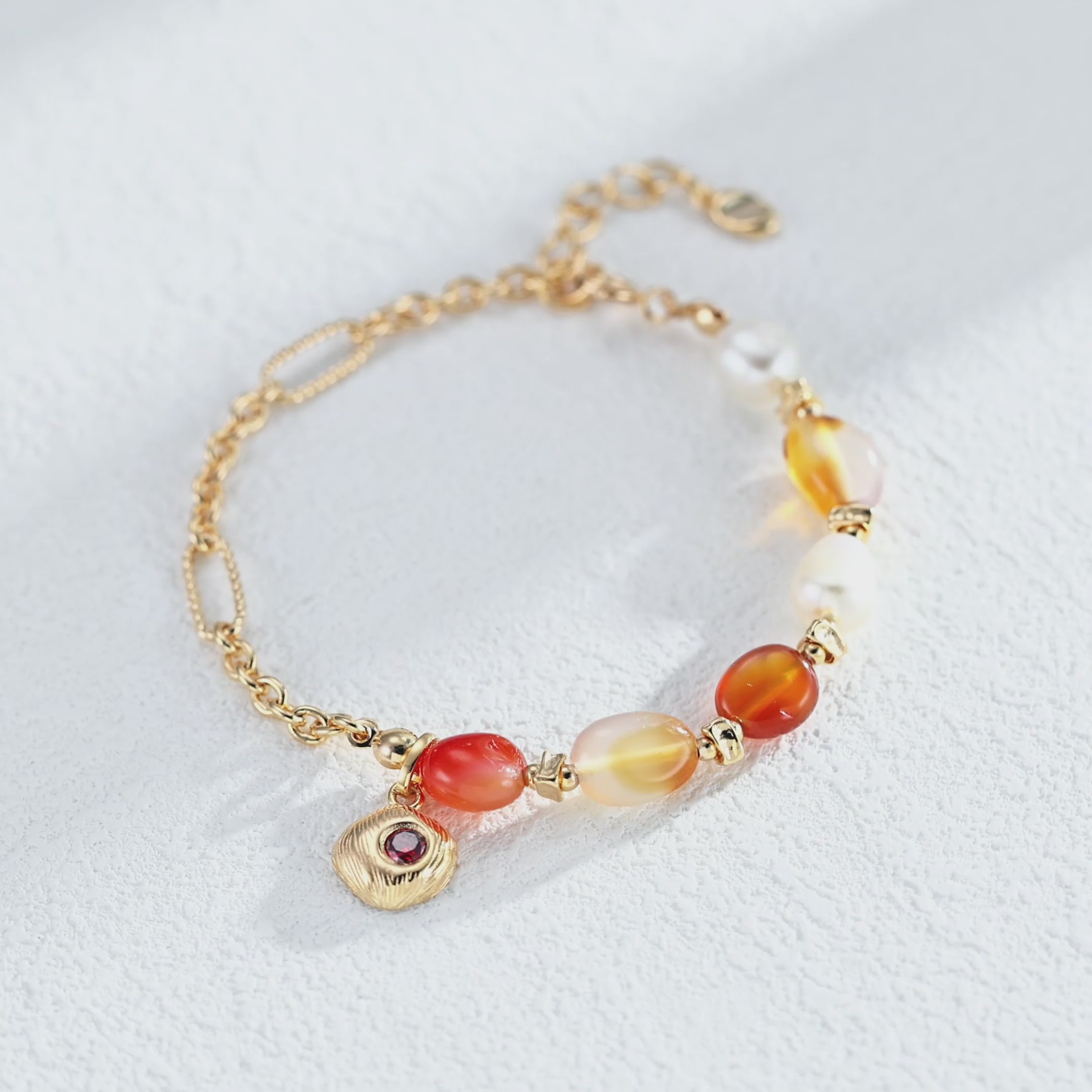 Soleil Carnelian Chain Bracelet