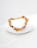 Miel Amethyst Beaded Bracelet